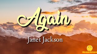 Janet Jackson  AgainLyrics Video🎵 [upl. by Knox]