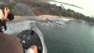 Gyrocopter stunt  Flying at very low level in FULLHD [upl. by Eeladnerb]