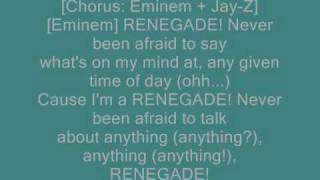 JayZ Feat Eminem  Renegade lyrics [upl. by Ajiram]