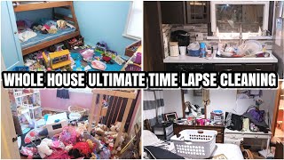 TIME LAPSE CLEANING  ACTUAL MESSY HOUSE [upl. by Epifano]