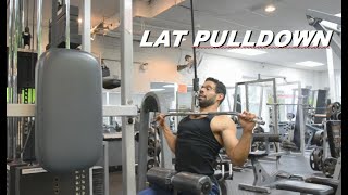 How To Do A Lat Pulldown  For Beginners [upl. by Oirrad]