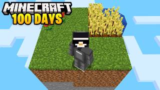 I Survived 100 Days on ONE CHUNK in Minecraft [upl. by Ariuqahs]