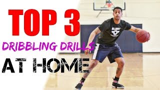 HOW TO IMPROVE DRIBBLING  BASKETBALL DRILLS AT HOME [upl. by Gonzales]