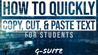 How to Quickly Copy Cut amp Paste Text [upl. by Amlet]