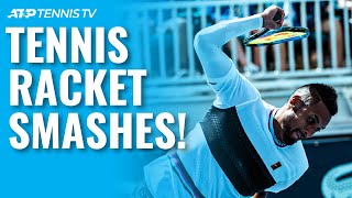 The Most Epic Tennis Racket Smashes [upl. by Haidabej908]