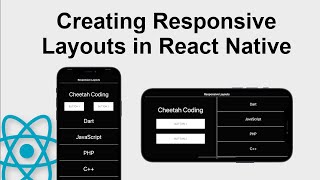 How to Create Responsive Layouts in React Native [upl. by Attiuqehs]