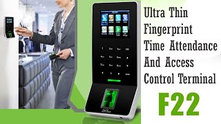 Zkt Eco F22 Installation  Fingerprint Time Attendance and Access Control [upl. by Klecka]