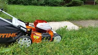 Testing the new lawnmower Stihl 510 [upl. by Ruffina469]