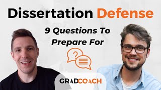 Preparing For Your Dissertation Defense Viva Voce 9 Questions You MUST Be Ready For  Examples [upl. by Decca]