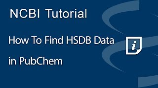 How to Find HSDB Data in PubChem [upl. by Dupre]