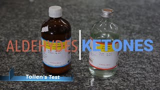 Aldehydes and Ketones Tollens Test [upl. by Uta]