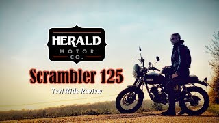 Herald Motor Company  Scrambler 125  Test Ride Review [upl. by Hilary28]