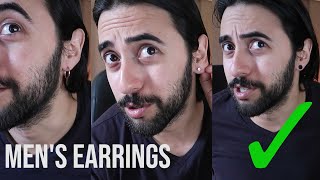 3 Earring Styles for Men [upl. by Alamat]