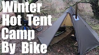 Winter BikePacking with a HotTent [upl. by Derfnam]