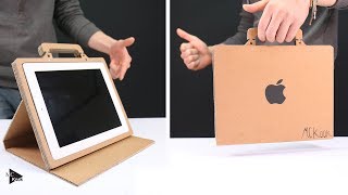 How to Make Simple Tablet Standcase from Cardboard [upl. by Anagnos]