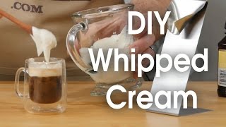 DIY whipped cream in 60 seconds [upl. by Hsirahc]