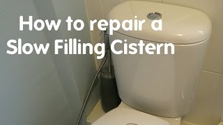 Toilet Repair Slow Filling Cistern Repair [upl. by Eyaj353]