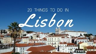 LISBON TRAVEL GUIDE  Top 20 things to do in Lisbon Portugal [upl. by Elehcin]