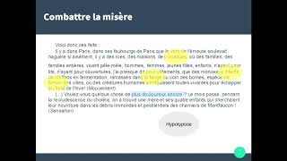 Etude du discours sur la misère de Victor Hugo [upl. by Doralynne]