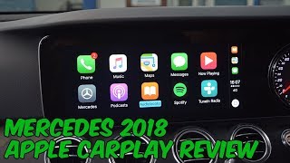 Mercedes 2018 Apple CarPlay FULL Review  COMAND Online System [upl. by Benil419]