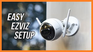 How To Setup EZVIZ Cameras  Basic App Walkthrough [upl. by Anatol]