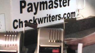 Paymaster CheckWriter 8000 Money Order [upl. by Beard]