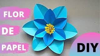 COMO HACER FLOR DE PAPEL GIGANTE FÁCIL Y RÁPIDO  HOW TO MAKE FLOWER PAPER FLOWER EASY AND FAST [upl. by Gardie]