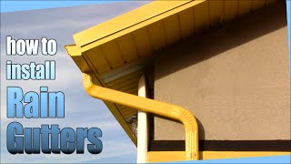 How to install Rain Gutters  DIY [upl. by Ssitruc]