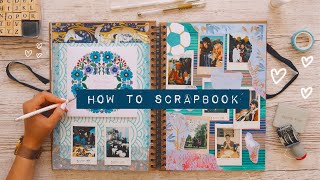 🎨 DIY HOW TO SCRAPBOOK  inspiration amp ideas [upl. by Noguchi]