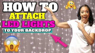 How to attach lights on your backdrop LED Curtain [upl. by Duky459]