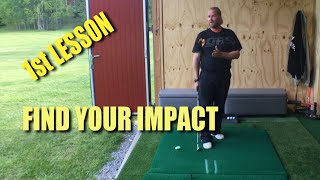 1st lesson  Find a good impact Golf with Marcus Edblad [upl. by Noevart]