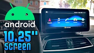 Mercedes W204 C Class AVIN Android Infotainment 1025quot Screen Install Qualcomm [upl. by Ahseel763]