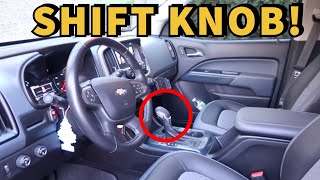 How to Replace the Chevy Colorado shift Knob [upl. by Alyk]