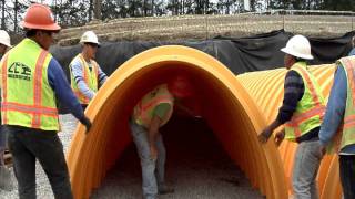 Advanced Drainage Systems Stormtech MC4500 Chamber Installation [upl. by Tessy]