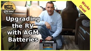 Replacing and Installing AGM 12V Deep Cycle Batteries in the RV – How To  RV Upgrades [upl. by Natloz]