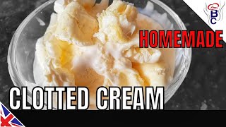 CLOTTED CREAM Recipe Cornish Clotted Cream  HOW TO MAKE Clotted Cream [upl. by Arabela750]