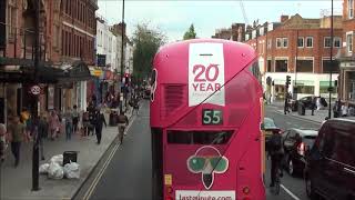 Route 254 Arriva London Bus Aldgate to Holloway FULL VISUAL [upl. by Idak]