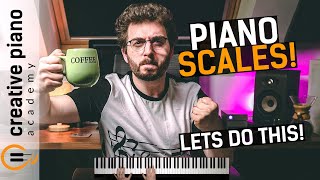 PIANO SCALES The ULTIMATE StepByStep Guide For Beginners [upl. by Lashar]