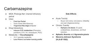 USMLE Pharmacology AntiEpileptic Drugs [upl. by Avlasor]