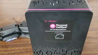 Tmobile Personal CellSpot 4G LTE Signal Booster unpack plug in and setup [upl. by Durman162]