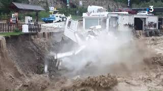 Tempête Alex  les images de la Vésubie avantaprès la catastrophe [upl. by Relluf]