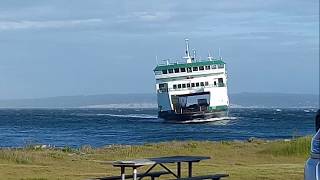 Wsf Salish Ferry in storm from Port Townsend to Coupeville May 23 2017 [upl. by Aubin]