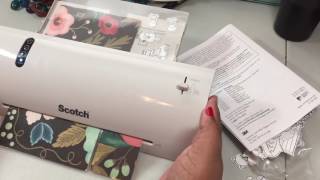 Scotch laminator tutorial DEMO [upl. by Eladnwahs12]