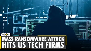 Ransomware attack hits at least 200 US companies  Russian revil group behind the attack World News [upl. by Ahsenra409]