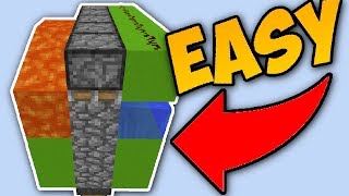 Minecraft EASY Cobblestone Generator Tutorial Automatic [upl. by Karlis316]