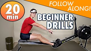 Rowing Machine The PERFECT Beginners Technique Cardio Workout [upl. by Akeyla]