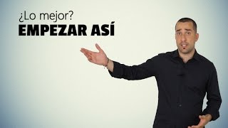 Cómo empezar un discurso 👉 en español CRÉEME [upl. by Pelaga]