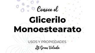 Glicerilo Monoestarato [upl. by Adnana]