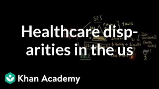 Health and healthcare disparities in the US  Social Inequality  MCAT  Khan Academy [upl. by Adehsar]