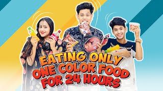 ২৪ ঘণ্টা এক রঙের খাবার খাওয়ার প্রতিযোগিতা  Eating Only One Color Food For 24 Hours  Rakib [upl. by Ainedrag]